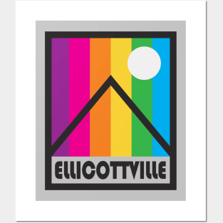 Ellicottville New York Souvenir Gift Rainbow Mountains Posters and Art